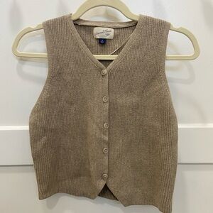 Universal Thread Button-Up Knit Vest